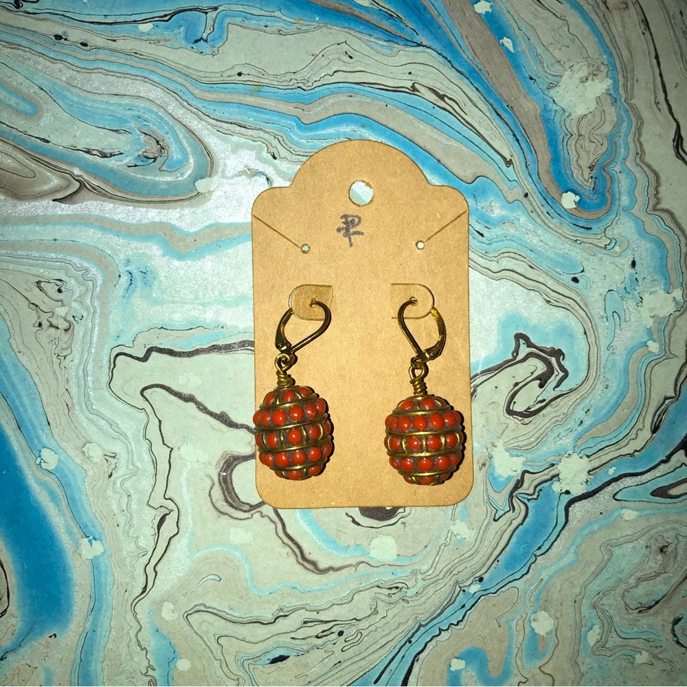 Coral Earrings